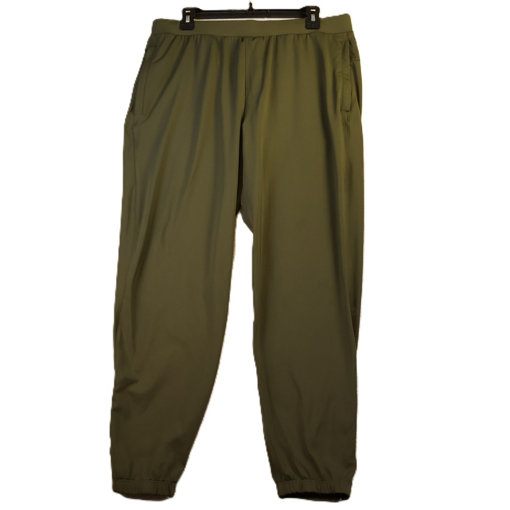 Mondetta Outdoor Project Mens L Jogger Olive Green Stretch Drawstring Pants